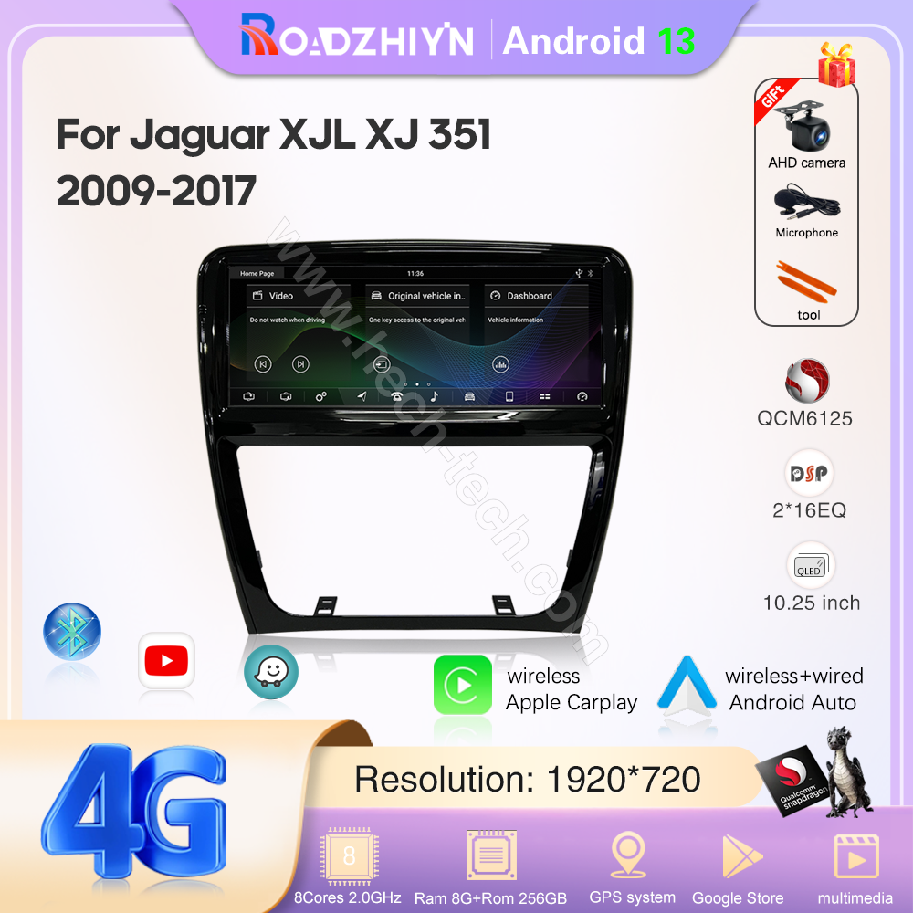 For Jaguar XJL XJ 351 2009-2017 10.25 inches Multimedia Smart Android Car Player GPS Navigation - Image 2