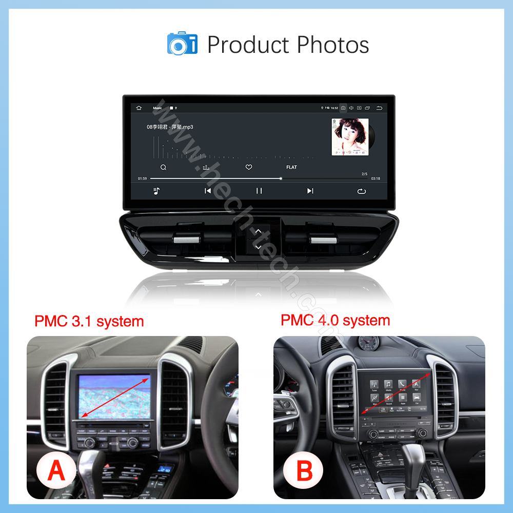 12.3 " Qualcomm 668S Android13 Car Multimedia Video Player For Porsche Cayenne 2010-2017 GPS Navigation Radio 8Core Carplay 4G - Image 4