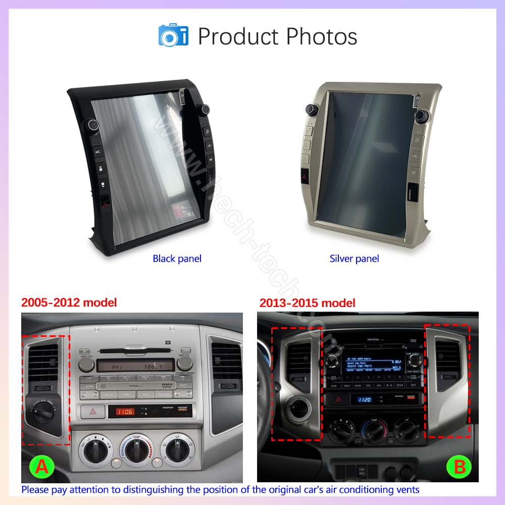 12.1inch Car Multimedia Video Player For Toyota Tacoma 2005-2015 GPS Navigation Android12 Radio 8+128G Carplay 4G 360 camera - Image 4