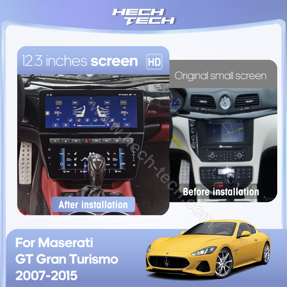 12.3 inch For Maserati GT Gran Turismo 2007-2015 GPS Navigation Android12 Radio stereo Carplay 4G Car CD 360 Camera - Image 3