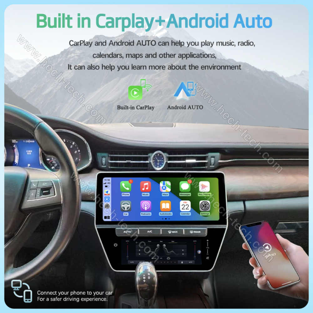 12.3inch Car Multimedia Video Player For Maserati Quattroporte 2013-2018 GPS Navigation Android12 Radio stereo Carplay 4G Car CD 360 Camera - Image 4