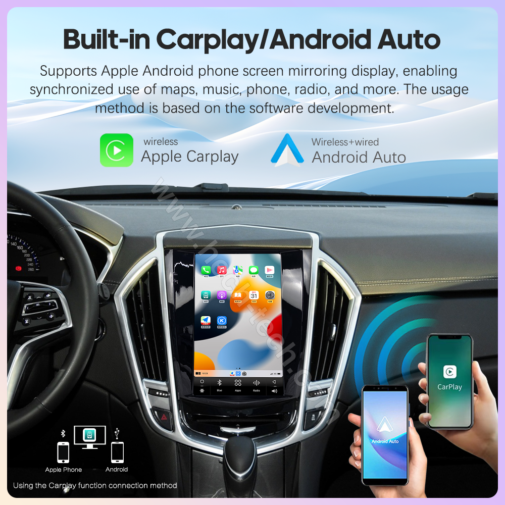 11.4" Car Multimedia Video Player For Cadillac ATS SRX XTS CTS 2013-2018 GPS Navigation Android13 1920*1080P Carplay 4G WIFI - Image 4