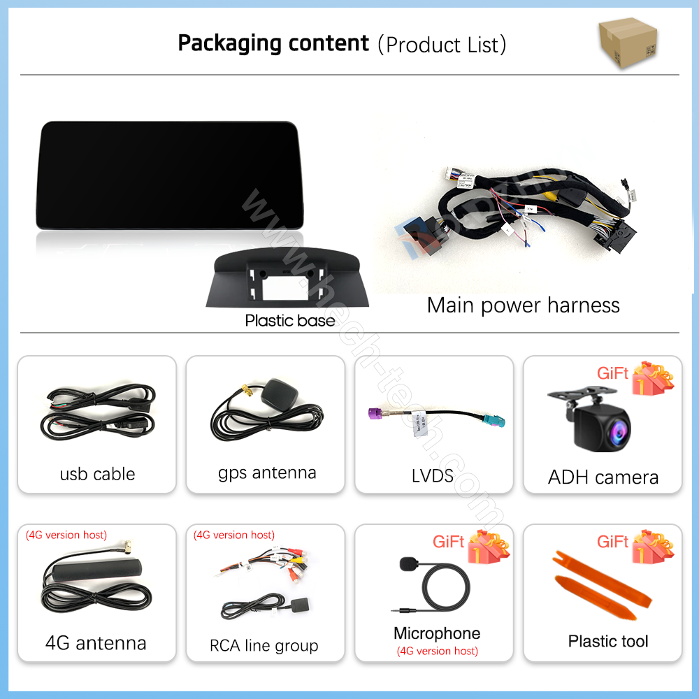 12.3inch Car multimedia video player For BMW 5 Series E60 E61 2005-2010 GPS navigation CCC CIC Android13 Carplay 4G WiFi 360camera - Image 7