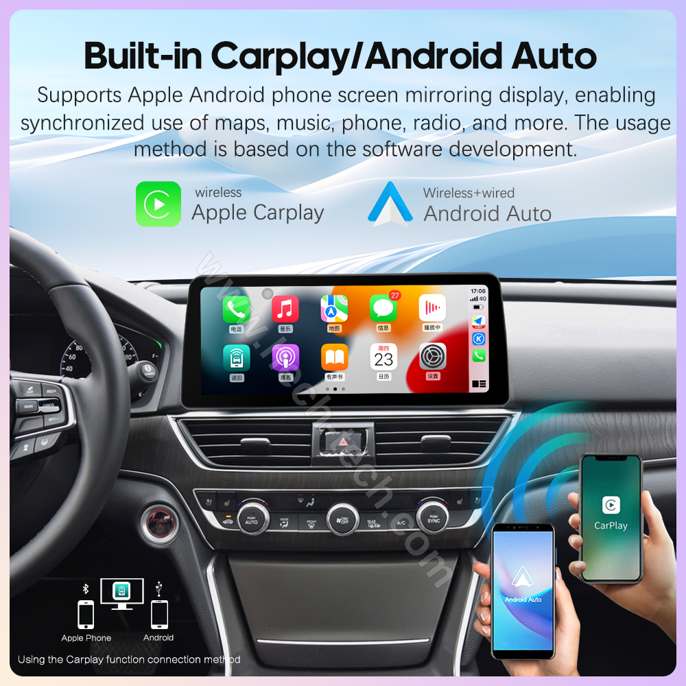 12.3 " QLED Android13 Car Multimedia Video Player For Honda Accord 10 2018-2021 GPS Navigation Radio Carplay 4G wifi 360Camera - Image 4