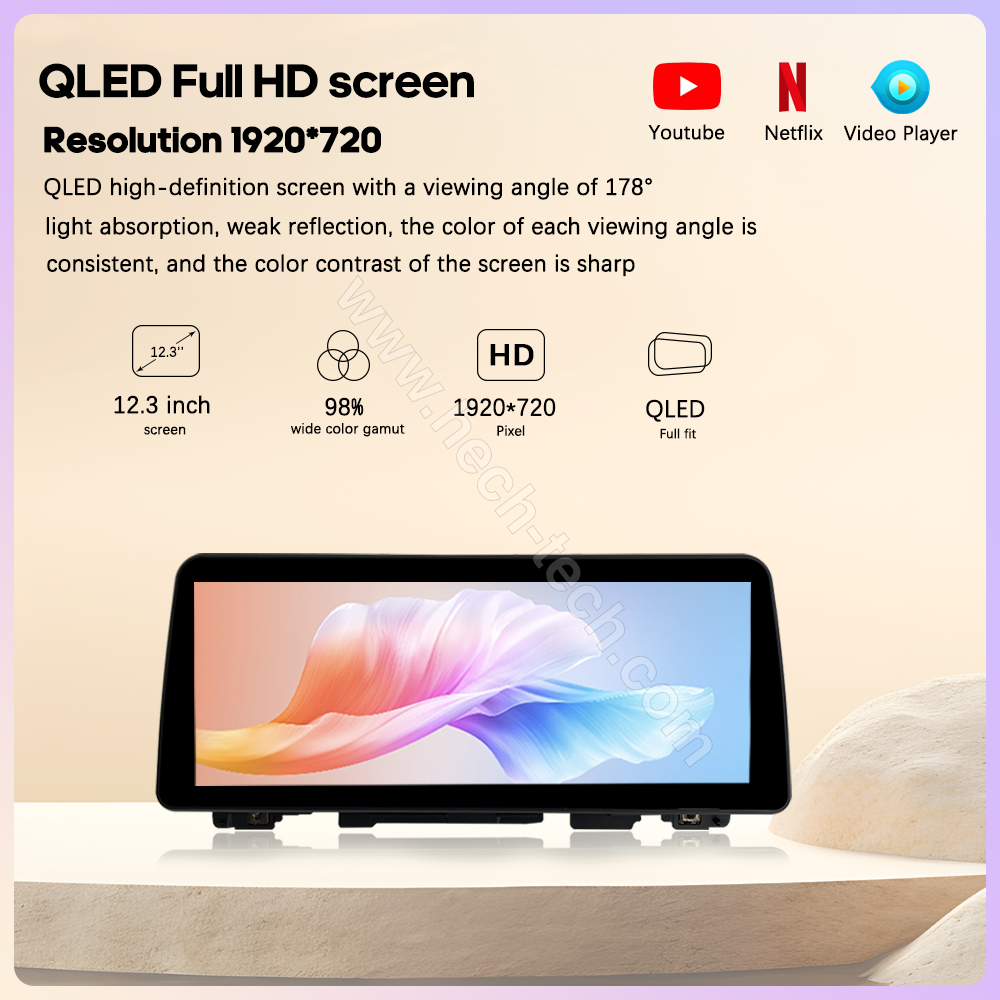 12.3 " QLED Android13 Car Multimedia Video Player For Honda Accord 10 2018-2021 GPS Navigation Radio Carplay 4G wifi 360Camera - Image 5