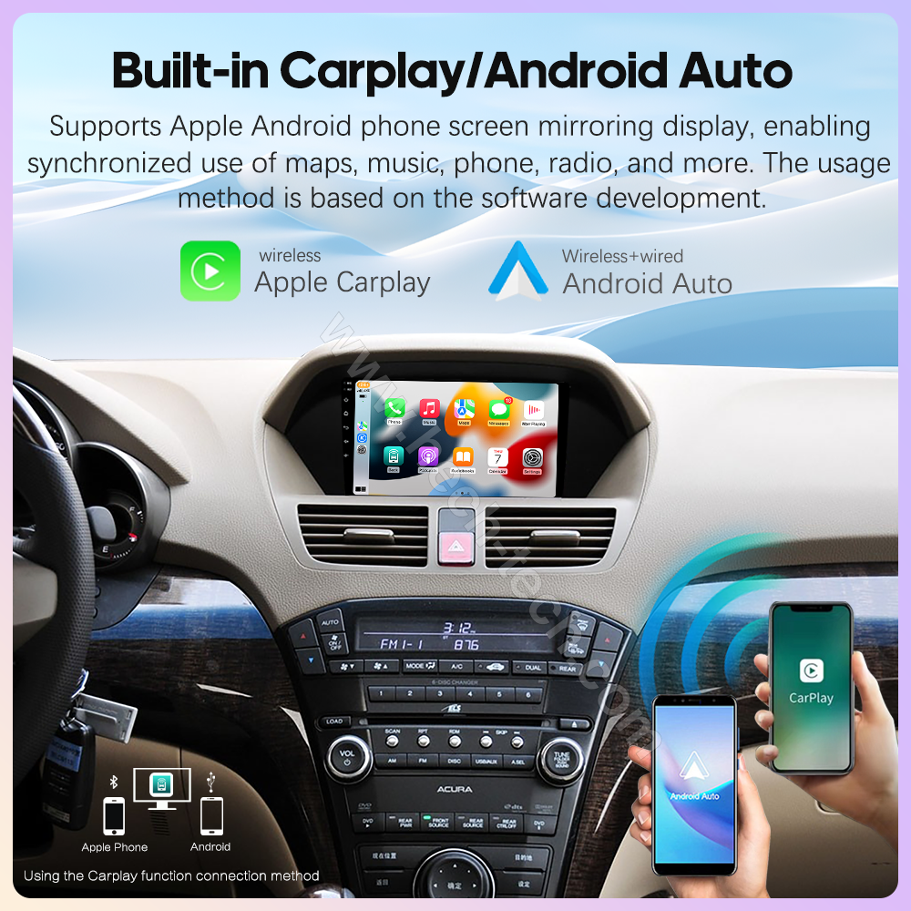 9.0inch Car Radio Multimedia Player For Honda Acura MDX 2007-2013 GPS Navigation Android 13 Stereo 8+256G Carplay 360Camera 4G - Image 4