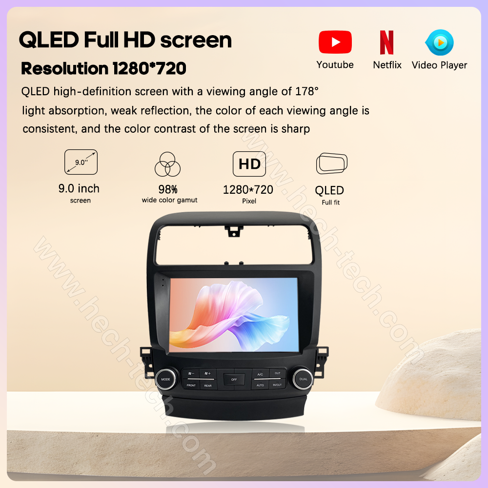 9.0inch Car Radio Multimedia Video Player For Acura TSX Honda inspire 4 2003-2008 GPS Navigation Android13 Carplay 360Camera 4G wifi - Image 5