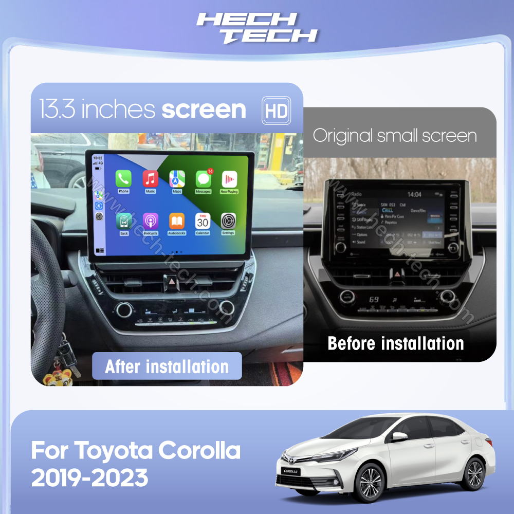 13.3 " QLED Android13 Car Multimedia Video Player For Toyota Corolla 2019-2023 GPS Navigation Radio Carplay 4G wifi 360Camera - Image 3