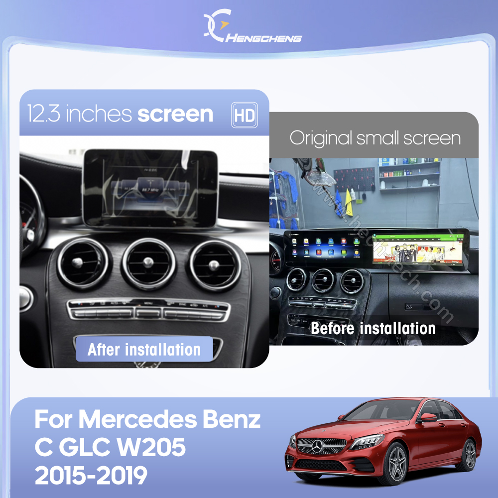 12.3inch Android12 Car Multimedia Video Player For Mercedes Benz C GLC W205 2015-2019 GPS Navigation CarPlay 4G 360Camera wifi - Image 3