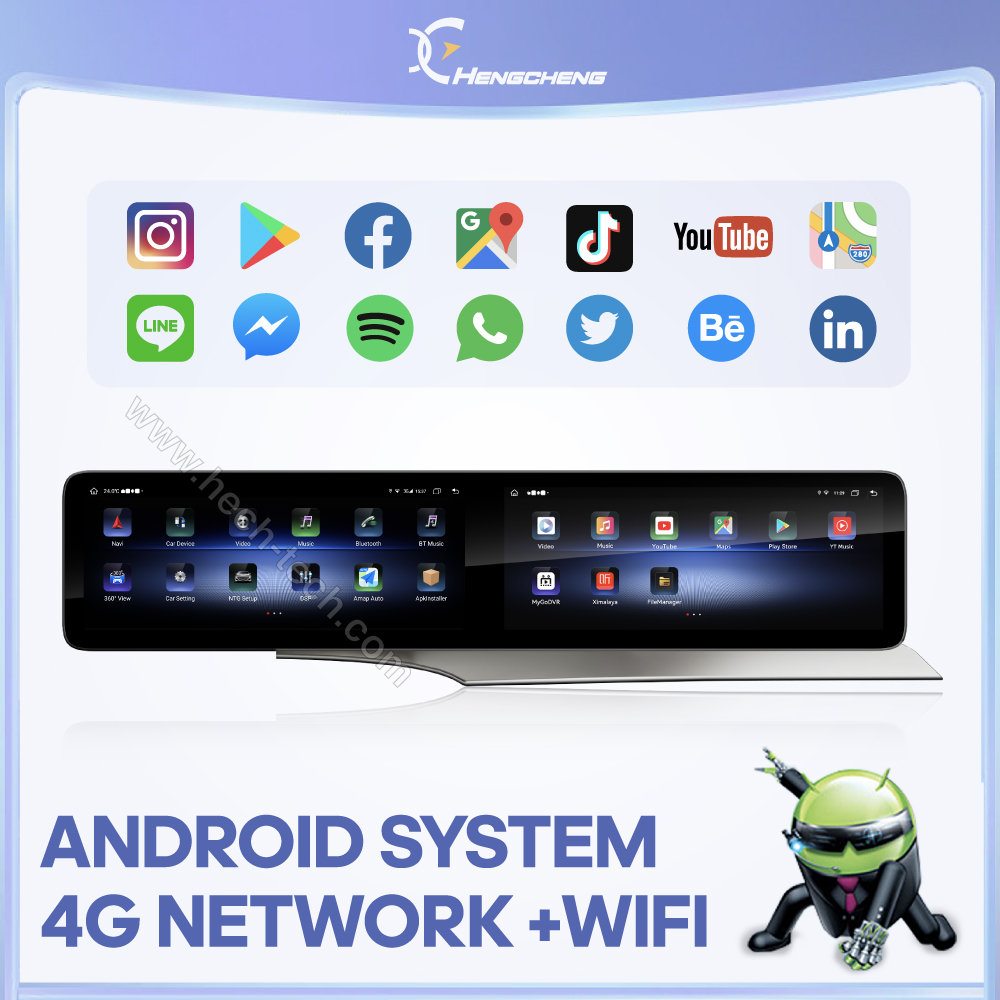 12.3inch Android12 Car Multimedia Video Player For Mercedes Benz C GLC W205 2015-2019 GPS Navigation CarPlay 4G 360Camera wifi - Image 5
