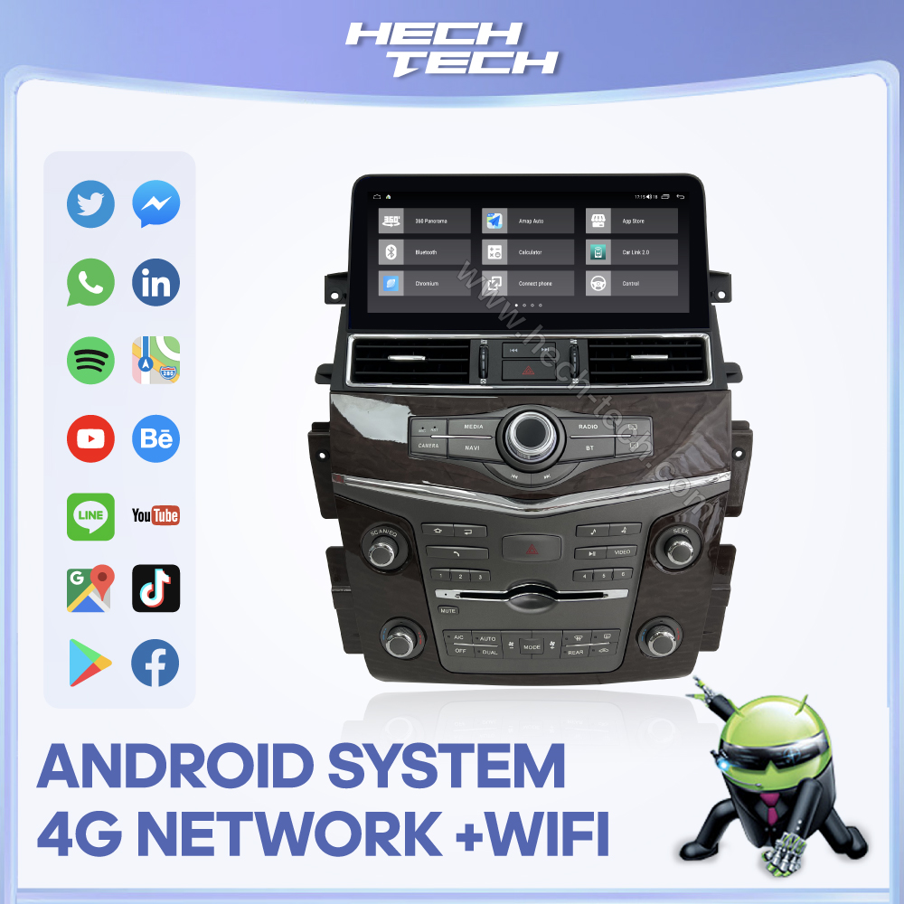 12.3 inch For Nissan Patrol Y62 2010-2020 Car Multimedia Video Player GPS Navigation Radio Android13 8Core Carplay 4G 360camera - Image 6