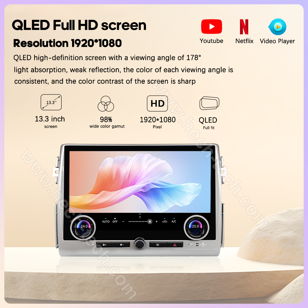 13.3" Car radio multimedia player For Toyota FJ Cruiser J15 2007-2023 GPS navigation Android Auto 8Core Carplay 4G WiFi 360camera - Image 5