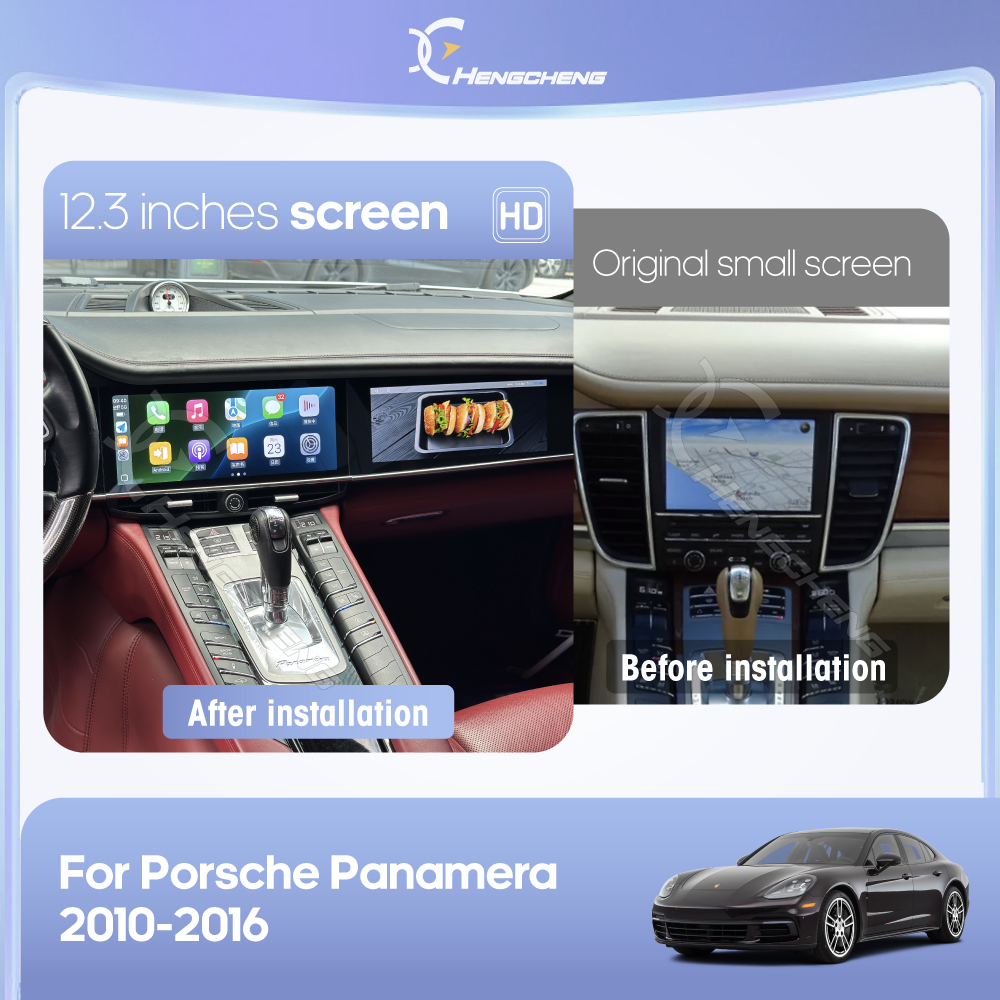 12.3" Dual screen Car Radio Multimedia Video Player For Porsche Panamera 2010-2016 GPS navigation Android13 Auto Carplay 4G wifi - Image 3
