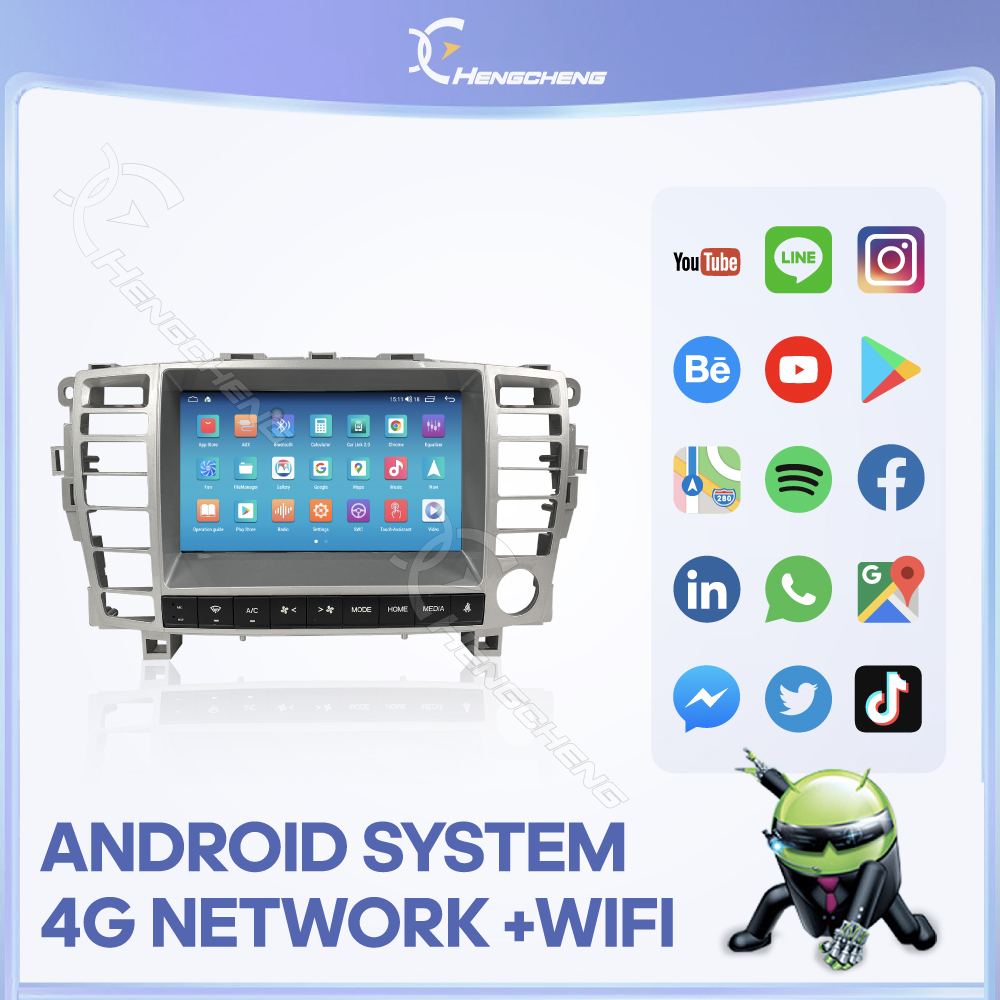 For Toyota Crown Majesta 4300cc 2003-2007 Smart Multimedia Video Player CarPlay GPS Radio 5G Navigation Keep Original Car CD - Image 4